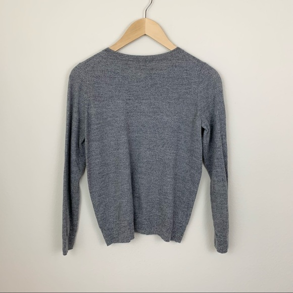 Madewell MOI Merino Wool Gray Sweater - Picture 3 of 9